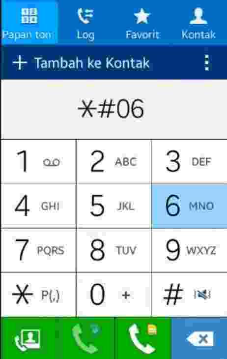 mengetahui kode SN posnel dengan kode dial