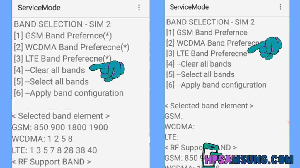 mengunci jaringan ke 4g dengan kode
