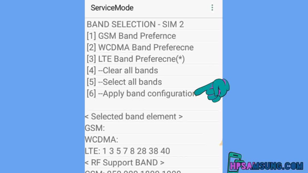 pilih 4g lte dan apply