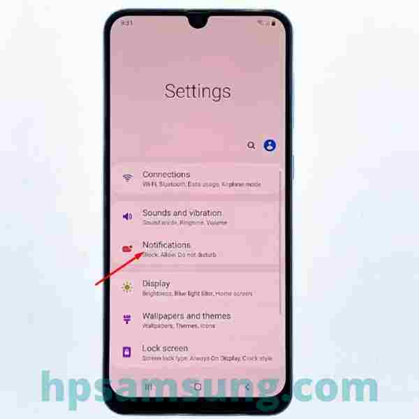 gunakan menu notifikasi