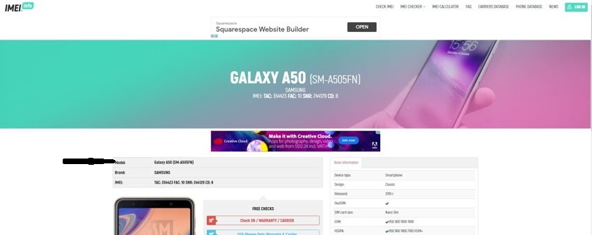 melihat tipe samsung dengan imei