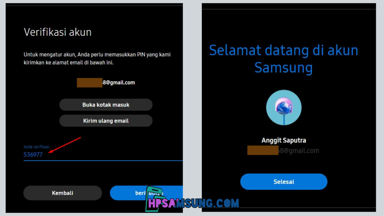 daftar akun samsung baru