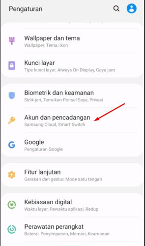 cara membuat akun samsung di hp